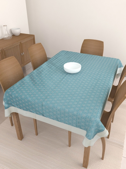 

S9home by Seasons Turquoise Blue Printed Rectangle Table Cover