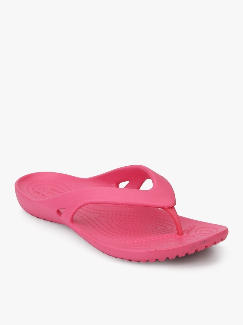 

Crocs Women Pink Solid Thong Flip-Flops