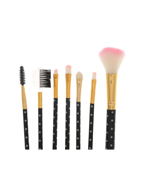 

Foolzy Women Set of 7 Makeup Brushes FOOLZY-BR-12B, Black
