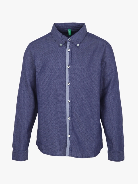 

United Colors of Benetton Boys Blue Regular Fit Casual Shirt