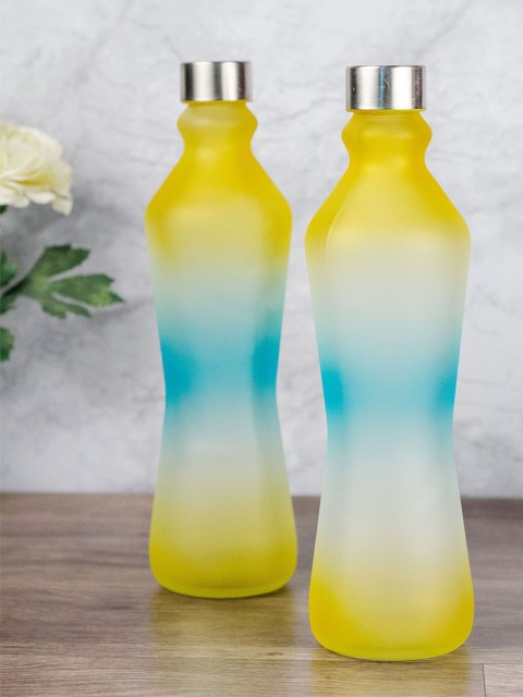 

GOODHOMES Set of 2 Multicoloured Water Bottles, Multi
