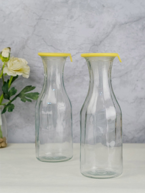 

GOODHOMES Set of 2 Transparent Water Bottles