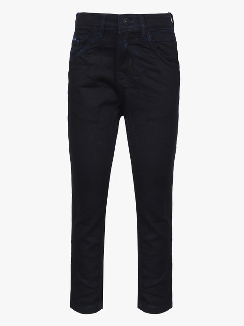 

Gini and Jony Boys Navy Blue Regular Fit Mid-Rise Clean Look Stretchable Jeans