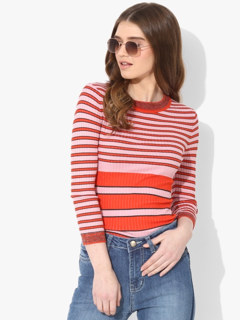 

Pink Striped Sweater