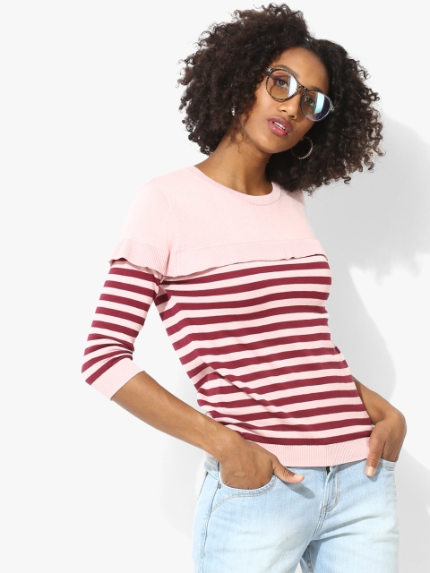 

Pink Striped Sweater