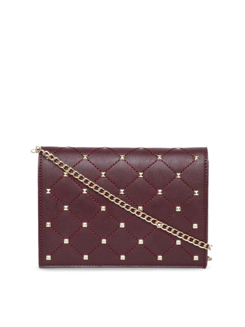 

Kazo Red Embellished Handheld Bag