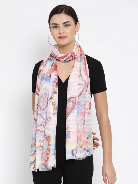 

SHINGORA Women Pink Printed Stole