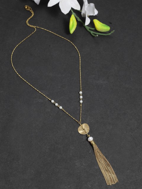 

SASSAFRAS Gold-Plated Metal Handcrafted Necklace