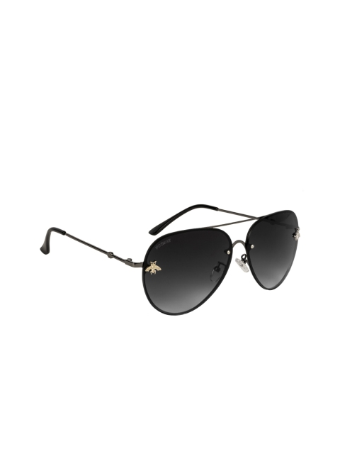 

Voyage Unisex Aviator Sunglasses B8059MG2715, Black