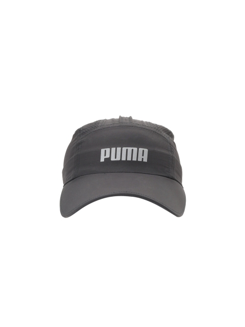 Puma Unisex Black Solid Performance Running Baseball Cap