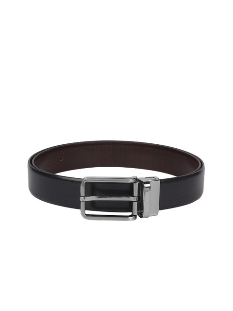 

CHRISTOPOLO Men Black & Brown Solid Reversible Genuine Leather Belt