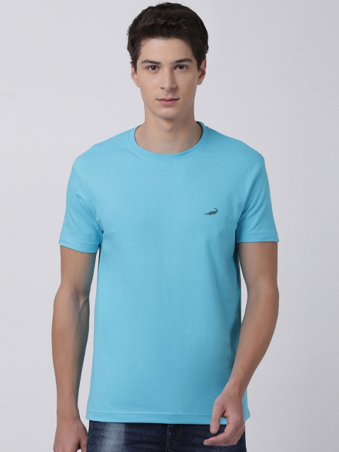 

Crocodile Men Blue Solid Round Neck T-shirt