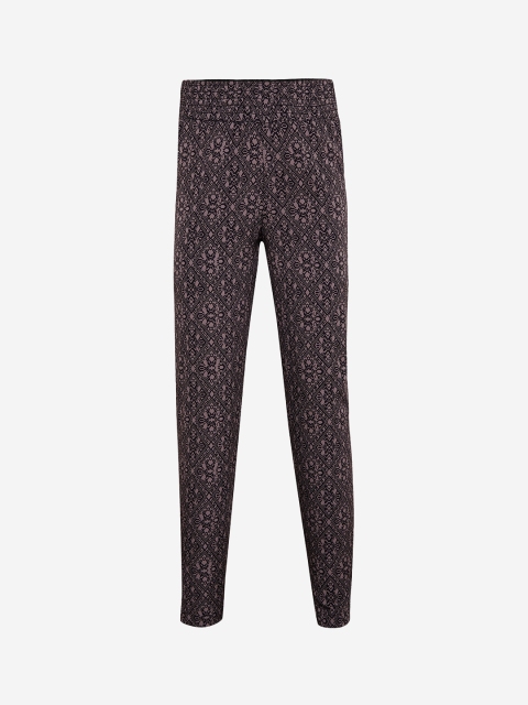 

Oxolloxo Girls Grey Smart Regular Fit Printed Regular Trousers