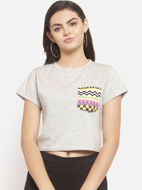 

Martini Women Grey Printed Top