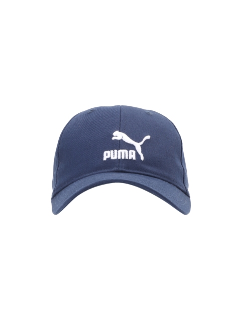 

Puma Unisex Navy Blue Embroidered Visor Cap