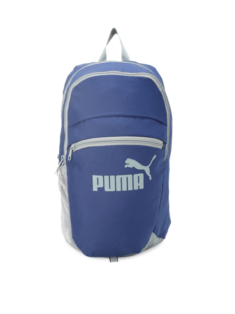 

Puma Unisex Blue Brand Logo Backpack