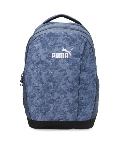 

Puma Unisex Blue Brand Logo Backpack