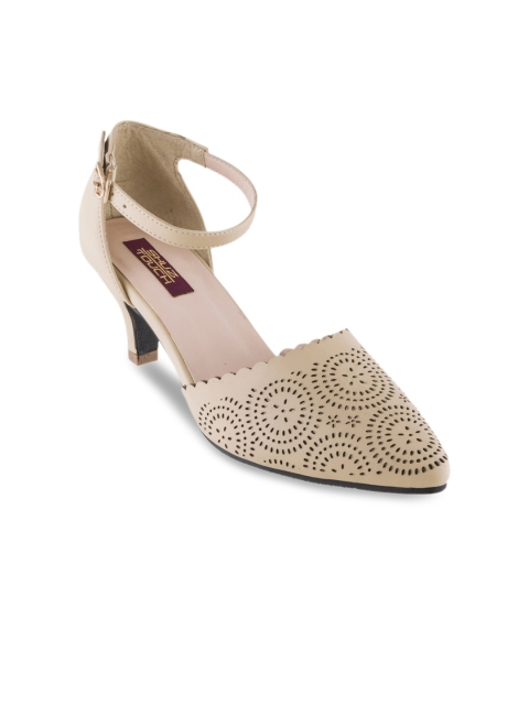 

SHUZ TOUCH Women Beige Solid Heels