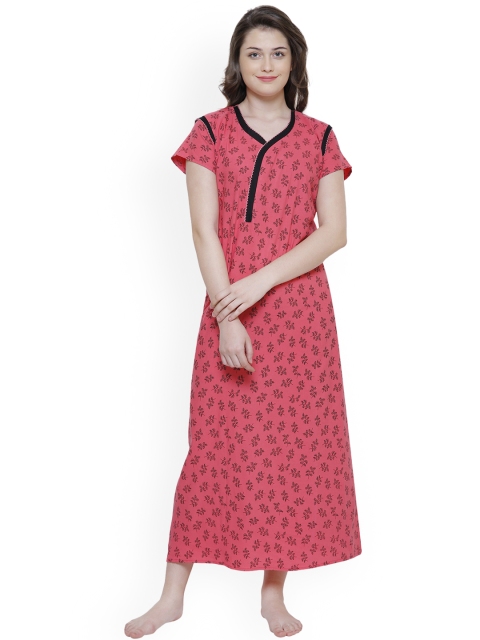 

Secret Wish Pink Printed Nightdress NT-E149-703