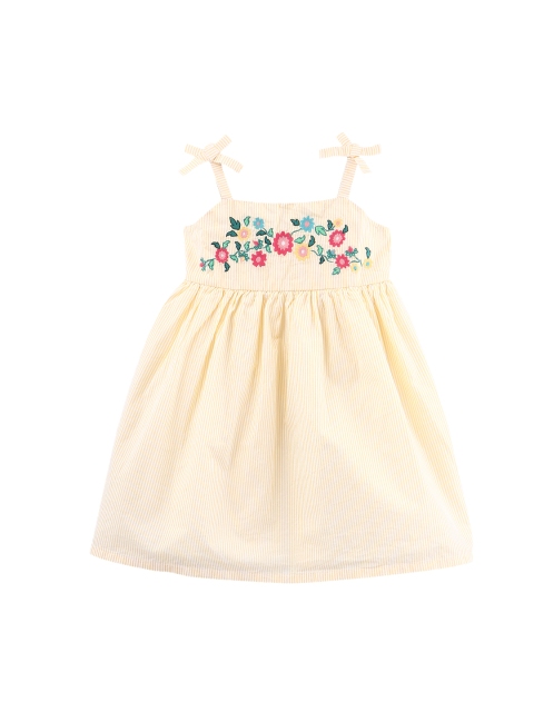

Beebay Girls Yellow Printed Fit and Flare Dress