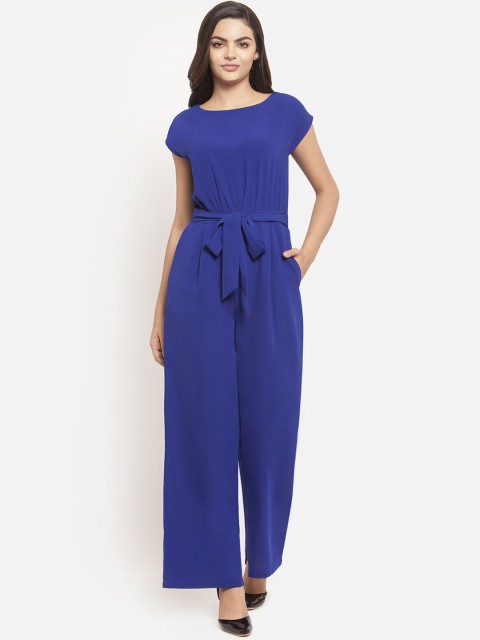 

Martini Blue Solid Basic Jumpsuit