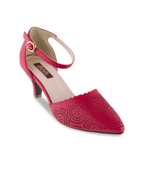 

SHUZ TOUCH Women Red Solid Heels