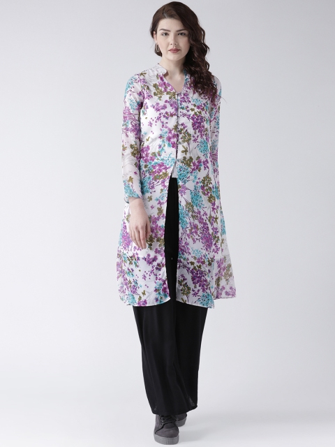 

DODO & MOA Women Multicoloured Floral Print Straight Kurta, Multi