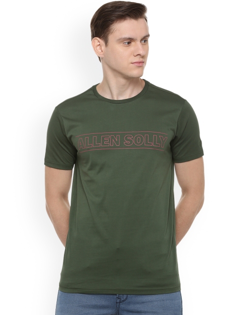 

Allen Solly Men Green Printed Round Neck T-shirt