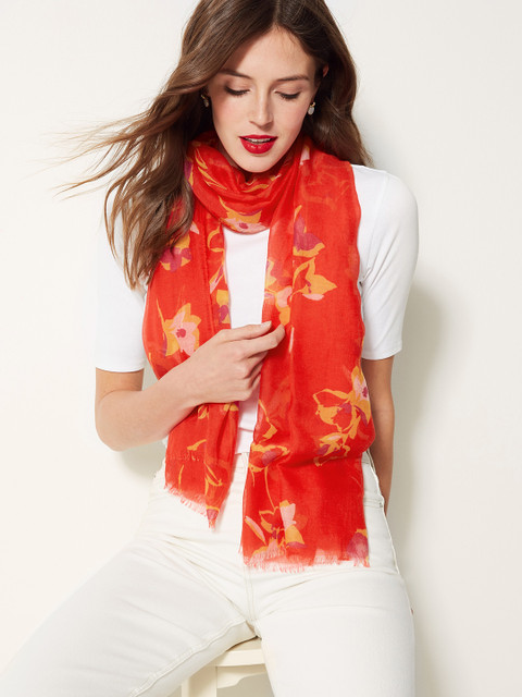 

Marks & Spencer Red & Yellow Printed Scarf