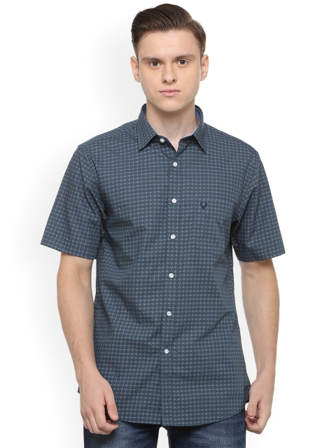 Allen Solly Men Blue Regular Fit Printed Casual Shirt