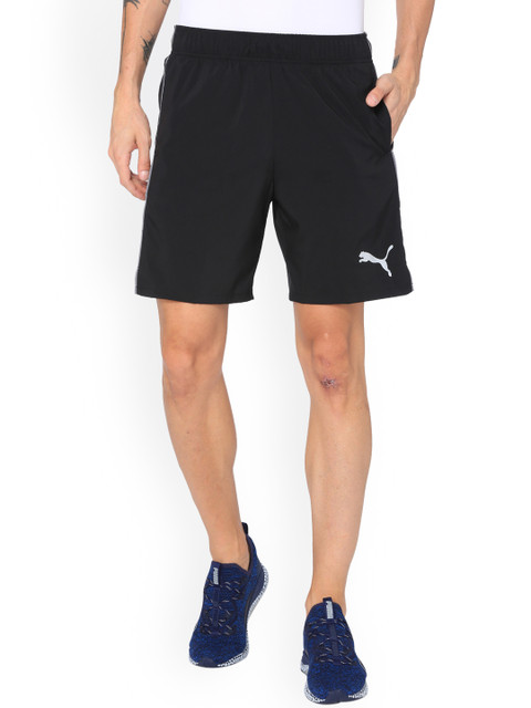 

Puma Men Black Solid Regular Fit Sports Shorts