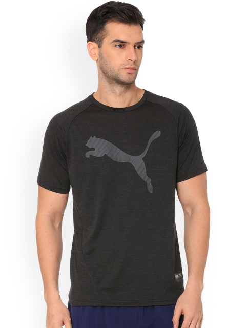 

Puma Men Black Printed A.C.E. Heather Cat Tee T-shirt