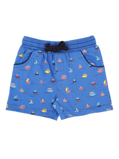 

Pantaloons Baby Boys Blue Printed Regular Fit Regular Shorts