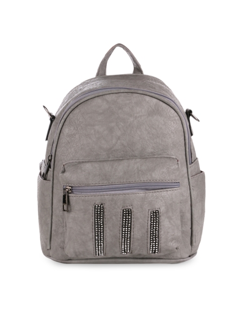 

Satchel Bags Women Grey Solid Backpack