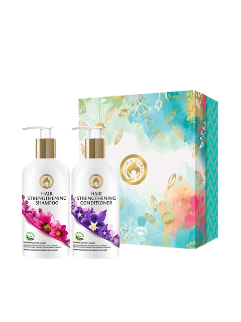 

Mom & World Unisex Hair Strengthening Shampoo & Conditioner Combo 300ml each, Nude