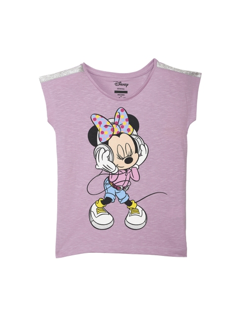 

Mickey & Friends featured Purple Tshirt for Girls, Mauve