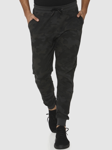 

Mufti Men Charcoal Grey Camouflage Slim-Fit Joggers