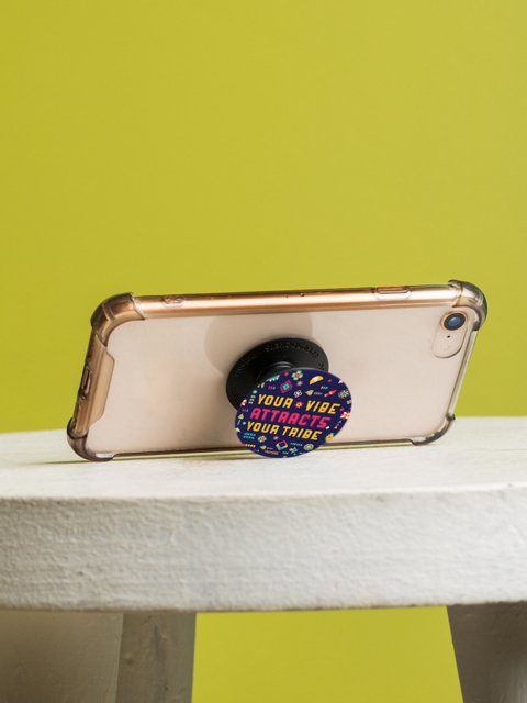

Chumbak Unisex Navy Blue Printed Mobile & Tablet Pop Holder