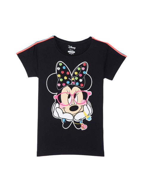 

Kids Ville Mickey & Friends featured Black Tshirt for Girls