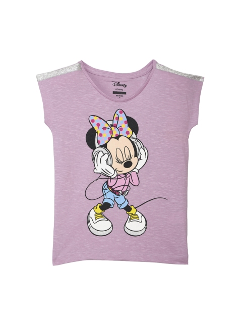 

Mickey & Friends featured Purple Tshirt for Girls, Mauve