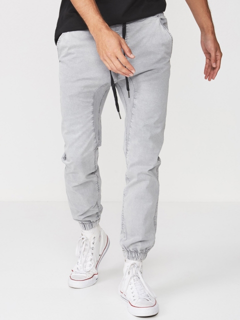 

COTTON ON Men Grey Slim Fit Solid Joggers