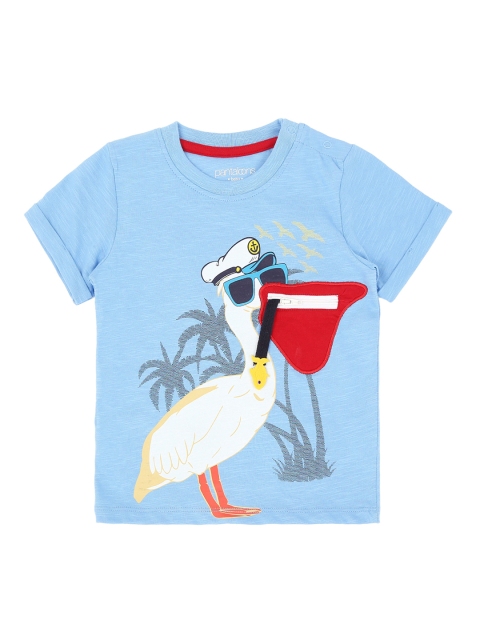 

Pantaloons Baby Boys Blue Printed Round Neck T-shirt