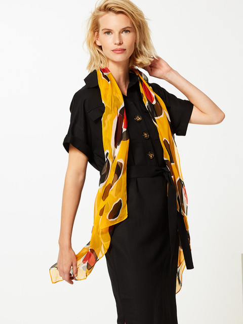

Marks & Spencer Yellow & Orange Printed Scarf