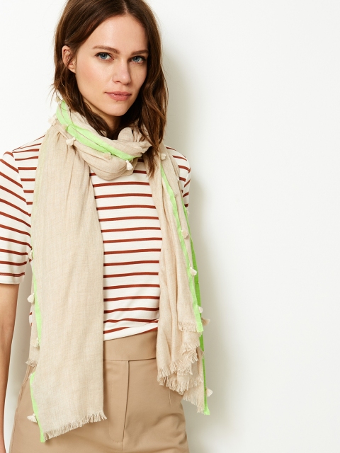 

Marks & Spencer Beige Solid Scarf