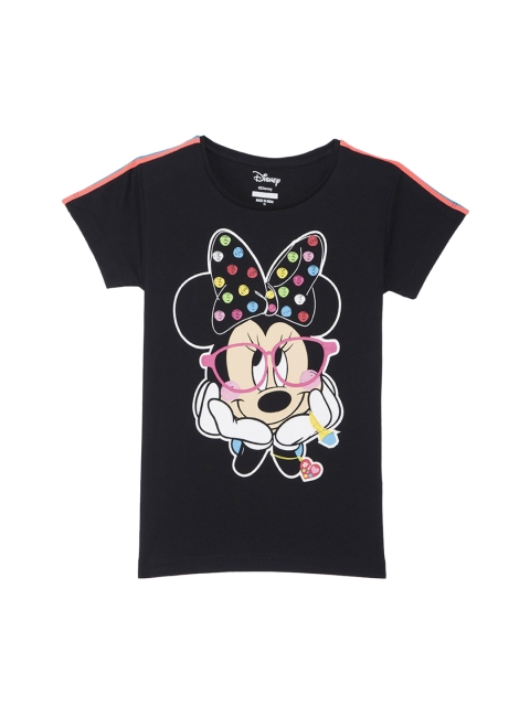 

Mickey & Friends featured Black Tshirt for Girls