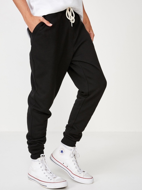 

COTTON ON Men Black Slim Fit Solid Joggers