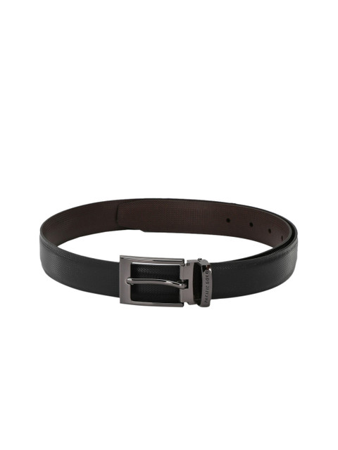 

Pacific Gold Men Black & Brown Solid Reversible Belt