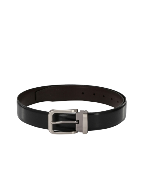 

Pacific Gold Men Brown & Black Solid Belt