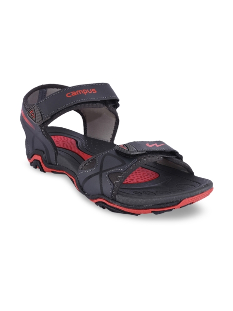 Campus Men Grey Comfort Sandals