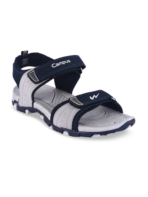 

Campus Men Navy Blue & Grey Sports Sandals